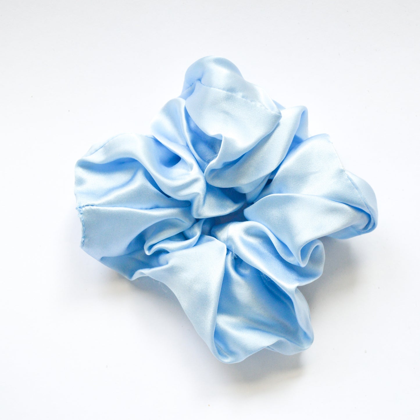 XL SILK SCRUNCHIE - Cerulean